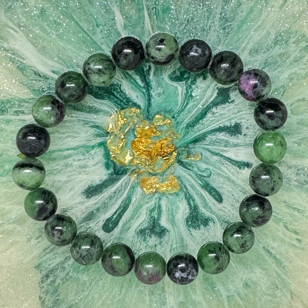 Green Zoisite crystal Bracelet